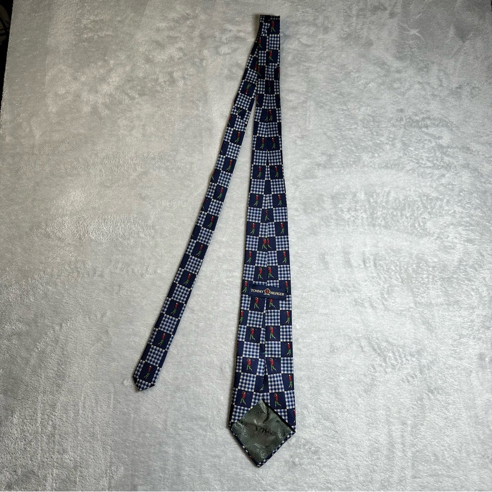 Vintage Tommy Hilfiger Golf Tie Men’s 100% Silk Made in USA - Picture 8 of 8